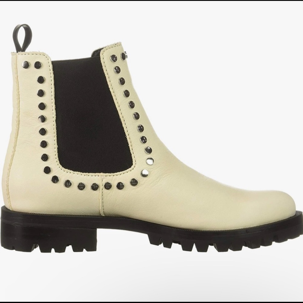 Dolce Vita Ankle Boots Size 6.5 Womens Studded Moto grunge chunky READ